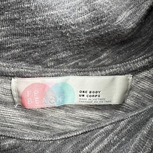 Free People FP Beach Cowl Neck Cocoon Pullover Size‎ XS/S Top Long Sleeve Gray - Picture 5 of 12